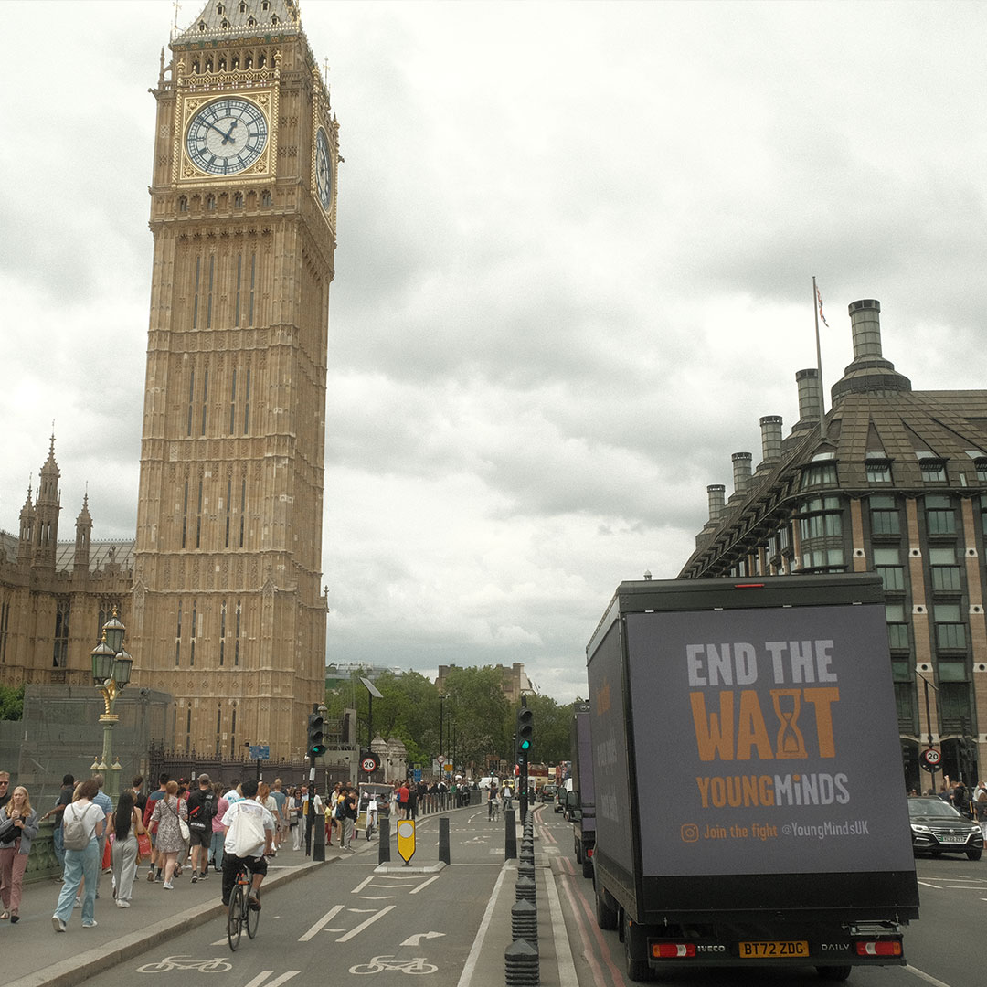 Politicians should be aware of the current state of young people's mental health and how inaction is impacting their lives. We shouldn’t have to drive around Westminster in a van to remind them. #EndTheWait