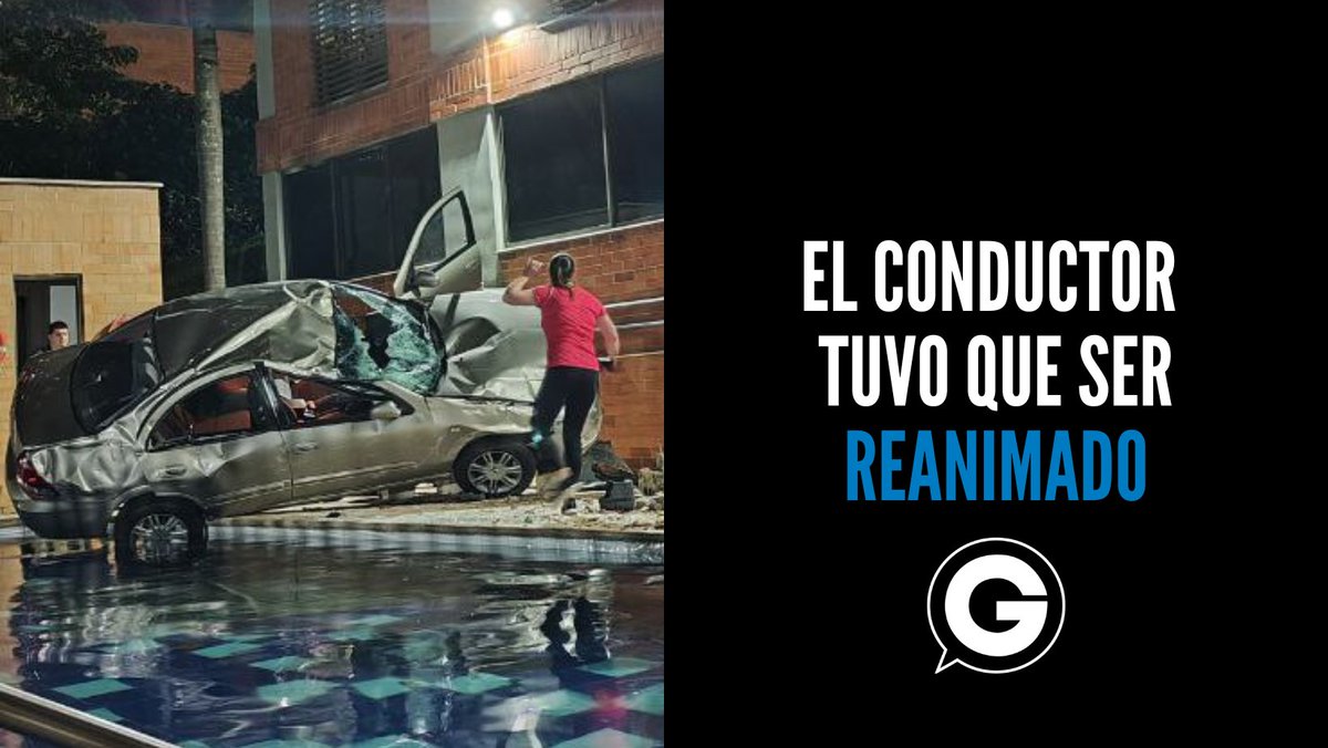 💥🚗 En la noche del lunes 26 de junio se registró la caída de un vehículo desde el tercer nivel de un parqueadero hacia la zona de la piscina de una unidad residencial ubicada en #ElPoblado → rb.gy/4w9mt