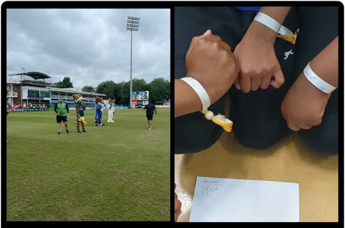 SCHOOLS DAY 
Very excited student from @UplandsInfants @leicsccc 
Who met @jigarnaik (autographed)
Charlie Fox 🏏 
Filbert Fox ⚽️ 
#schoolsday #mascotrace #cricketforall #femaleasiancoach