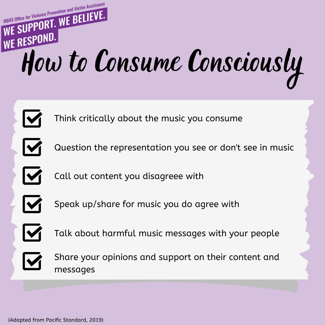 RBHS_VPVA's tweet photo. By being conscious consumers of music, we can actively shape our musical preferences, contribute to a more inclusive and socially aware music industry, and foster a positive and mindful relationship with the music we embrace. https://t.co/m7q93oj5No