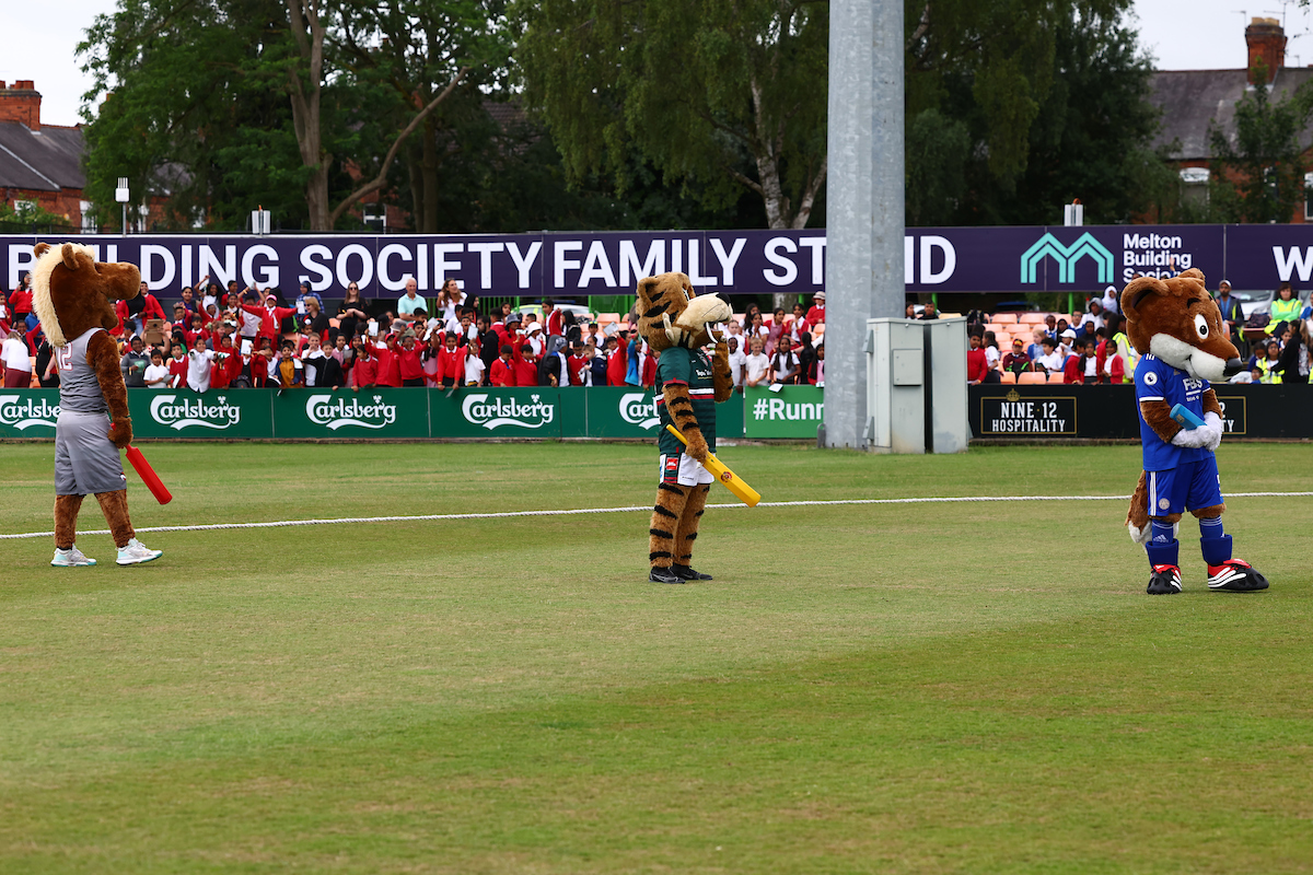 @LeicsFireRescue For our lunchtime entertainment, we held a fan-favourite Mascot Race, with mascots from Leicester's professional sports clubs competing on the hallowed Grace Road turf. 🏃💨

Our very own Charlie Fox took home the gold. 🥇