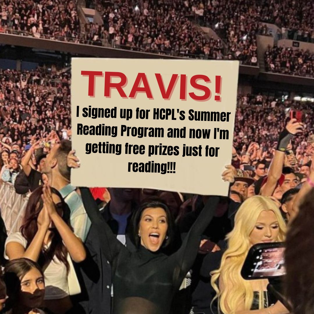 harriscountypl's tweet image. Best concert sign we've ever seen 👀 😍 
#summerreadingprogram #hcplsrp2023