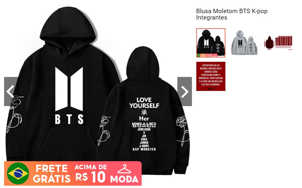 Blusa Moletom BTS K-pop Integrantes

Link de #onde #comprar #Blusa #BTSで妄想 

shope.ee/1foNffUIlM