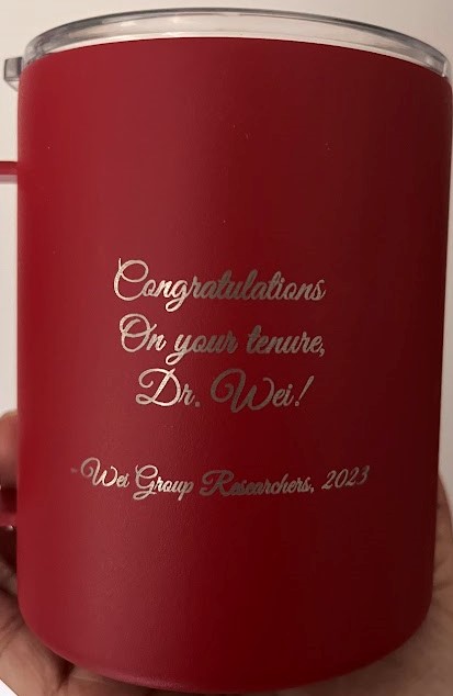SensorNCSU's tweet photo. Congratulations to Professor Qingshan Wei on achieving the position of "Associate Professor with tenure"! The members of the Wei research group gathered to celebrate their Ph.D. advisor's tenure!
@ncstate @nc_psi
#Engineering #science #Promotion  #university https://t.co/87CchmJeCv