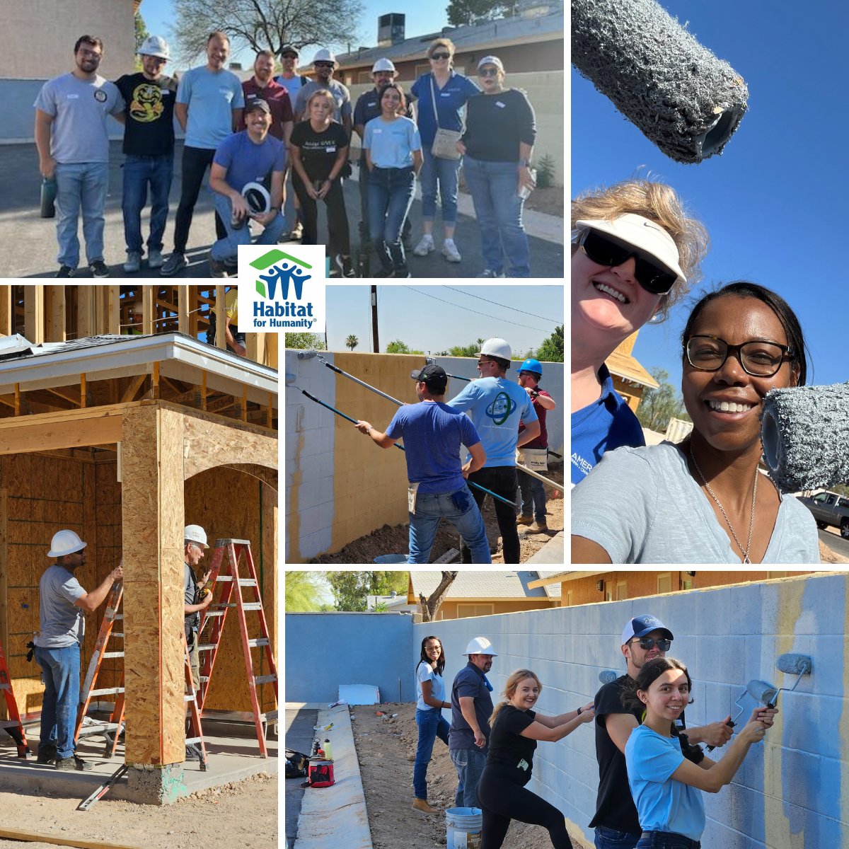 🙌 Way to go to our South team who worked on a house for @HabitatforHumanity in Phoenix, AZ.  Ameresco encourages employees to utilize 16 paid hours to devote to projects in their local #communities and in 2022, employees logged in 2k+ volunteer hours #CARINGforOurCommunities.