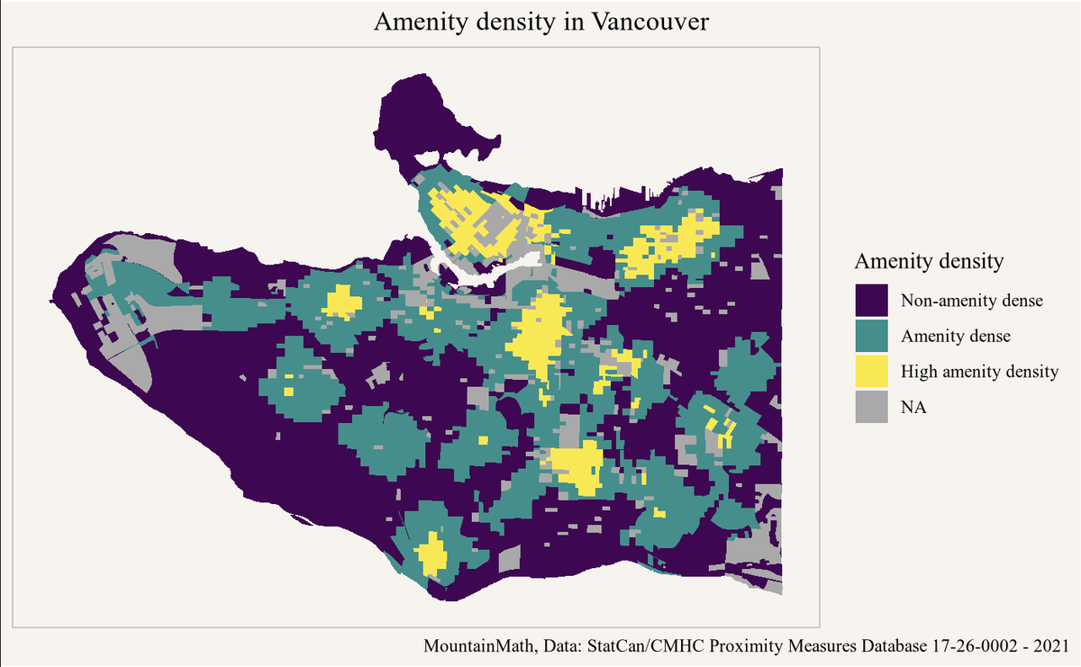 StatCan's updated proximity index database came out today, at first glance it looks like an improvement over the earlier version. More here: www150.statcan.gc.ca/n1/pub/17-26-0…