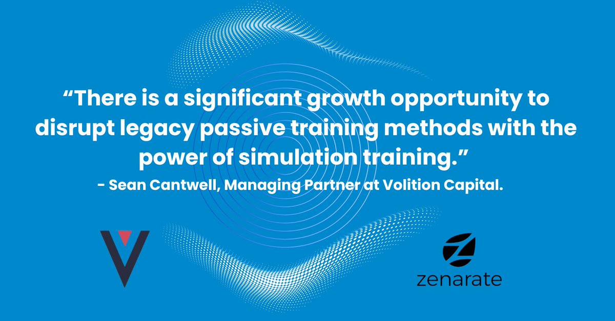ZenarateAICoach's tweet photo. Zenarate AI Coach raises $15M leading movement from legacy passive training to natural language AI Simulation Training
Read More: https://t.co/uFy31Q7qWr
#Aisimulationtraining #naturallanguage https://t.co/cqzVbInURx