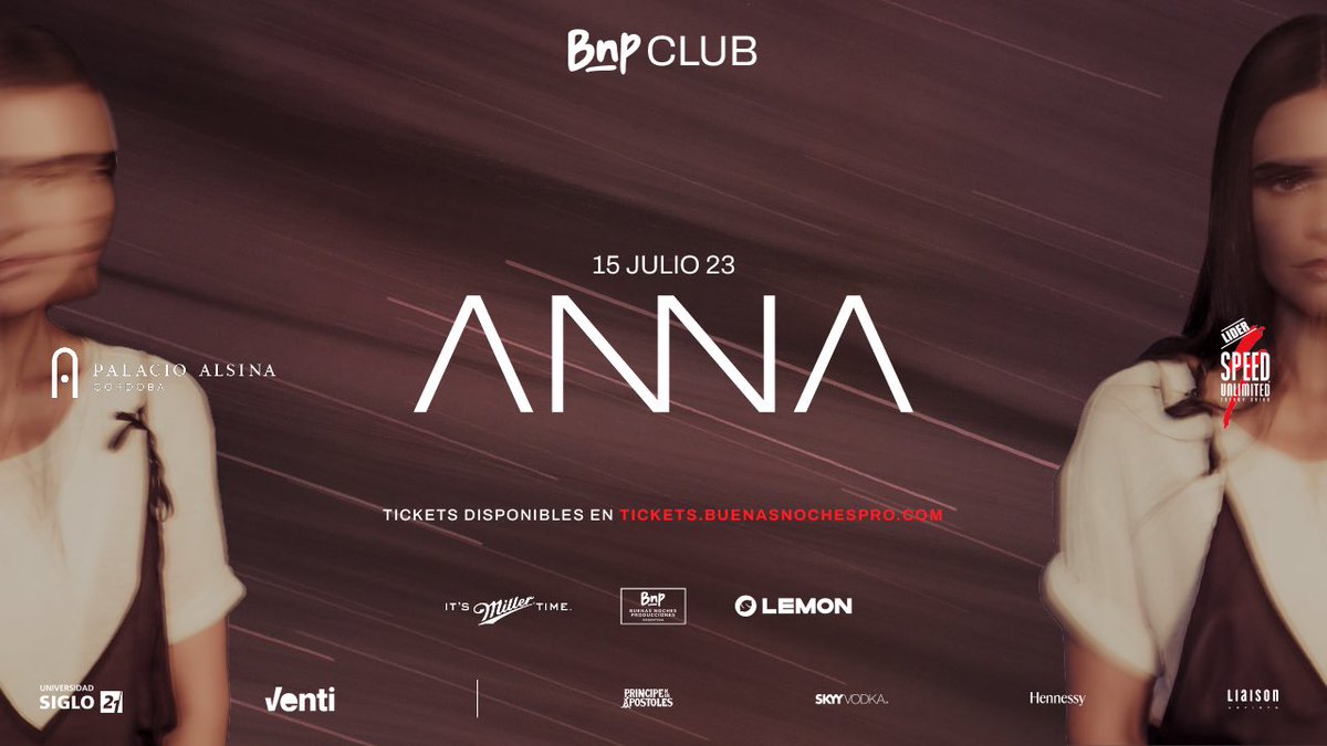 BuenasNochesPro's tweet photo. 🎶
@djannamiranda improvisando con los sonidos de su paquete de samples para Building Blocks
-
#BNPClub
15 JULIO 23 | 23hs
@djannamiranda
+ Local Talents
🎟️ https://t.co/eJZ2F3973L
📍 Palacio Alsina, Córdoba
@speedunlimited_ https://t.co/BuoCXLZnjg