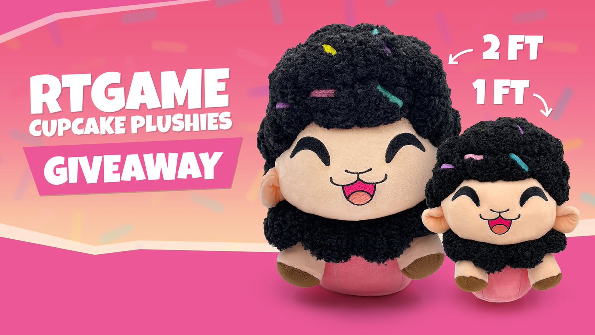 We are giving away Cupcake plushie friends. RT this and follow @youtooz and myself for a chance to win. There'll be 3 winners for the 1ft and 1 for the 2ft - they'll be chosen when the Cupcake Plushies go available to pre-order on June 30th!