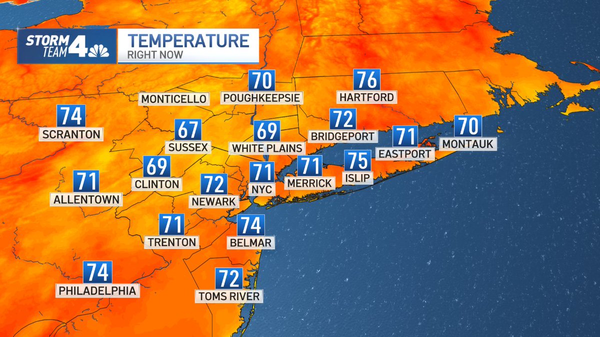 Temperatures at this hour #NBC4NY