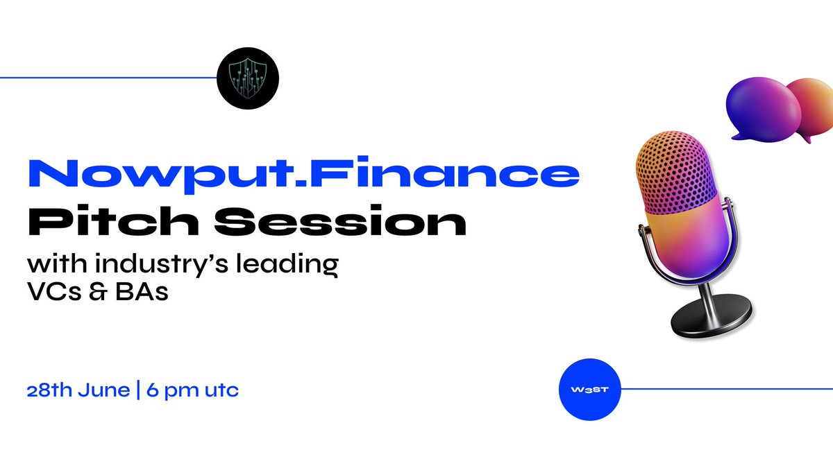 Web3strongertogether (@web3st) on Twitter photo Itโs an honour to announce that our partners <a href="/NOWPFinance/">Nowput.Finance</a> lead by dear friend and cryptocurrency OG David Owen Morris <a href="/bigpiggy01/">Bigpiggy01</a>, are going to close the first circle of Project Pitches in the Web3STโs Angels Club!
๐๐ Itโs an honour to announce that our partners <a href="/NOWPFinance/">Nowput.Finance</a> lead by dear friend and cryptocurrency OG David Owen Morris <a href="/bigpiggy01/">Bigpiggy01</a>, are going to close the first circle of Project Pitches in the Web3STโs Angels Club!
๐๐