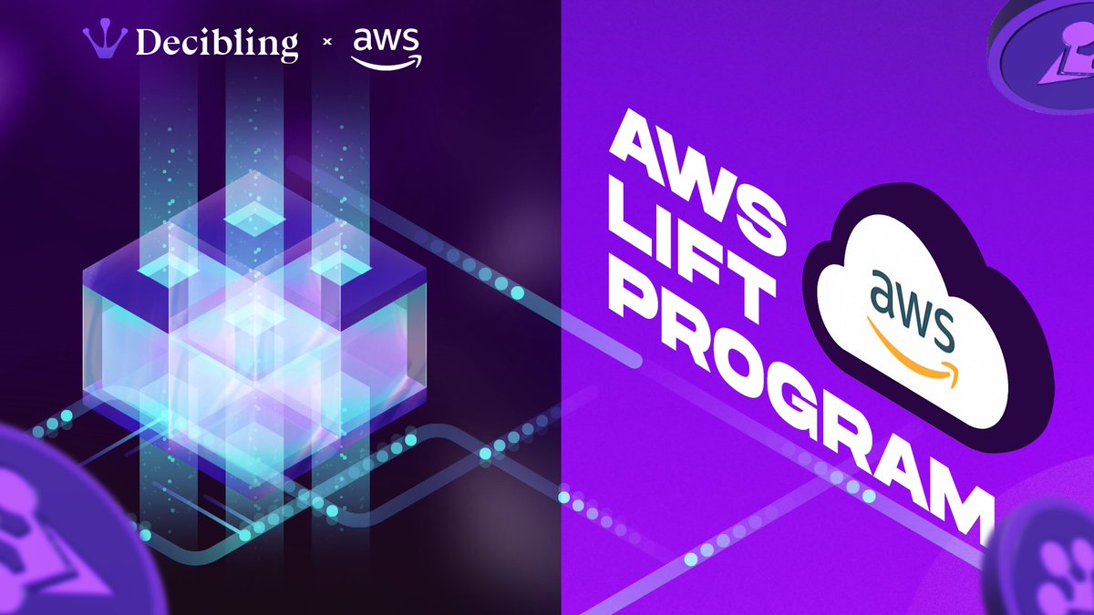 #Decibling has joined AWS Lift, a program offered by Amazon Web Services @awscloud 🤩

Decibling utilize AWS Lift to enhance our scalable platform, which offers the optimal blend of web2 and web3 technologies for a seamless user experience. 💜🎧💜

#dApps #Web3 #Web3music…