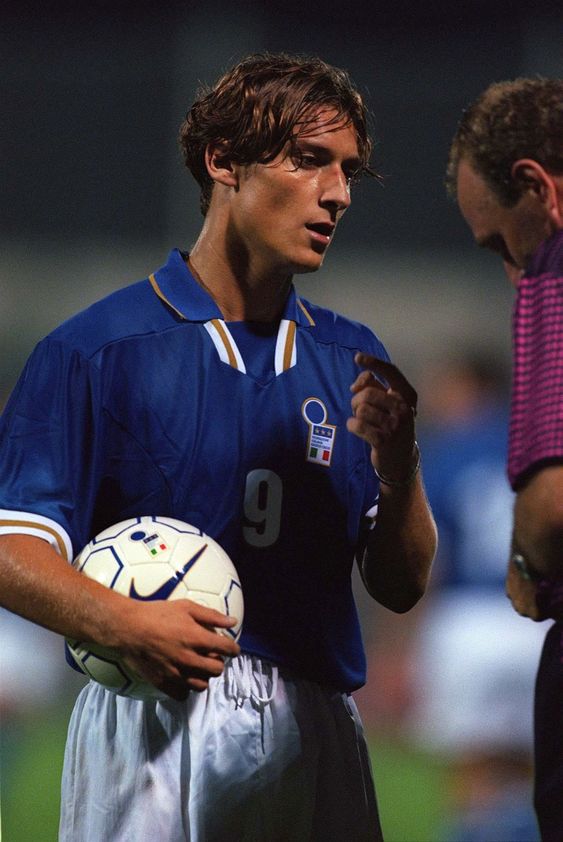Francesco Totti for Italy U21s, 1997 🇮🇹