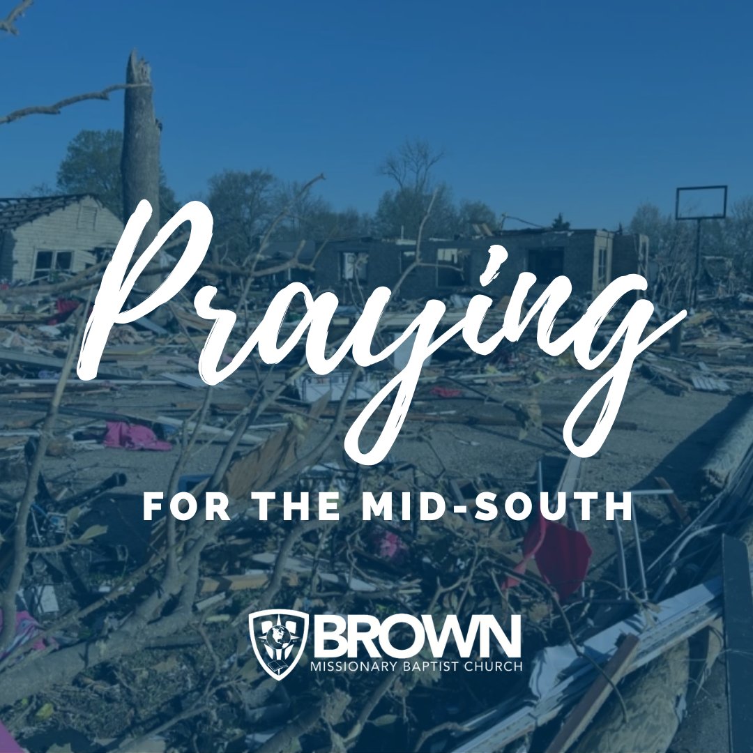 🙏🏽 On Sunday evening, many residents of the Mid-South lost power and even their homes due to the severe thunderstorm. We want to be in consistent prayer for those families that are affected during this time.

#yearofhousing #midsouth #memphis #prayers #bmbc #PastorOrr #prayerful