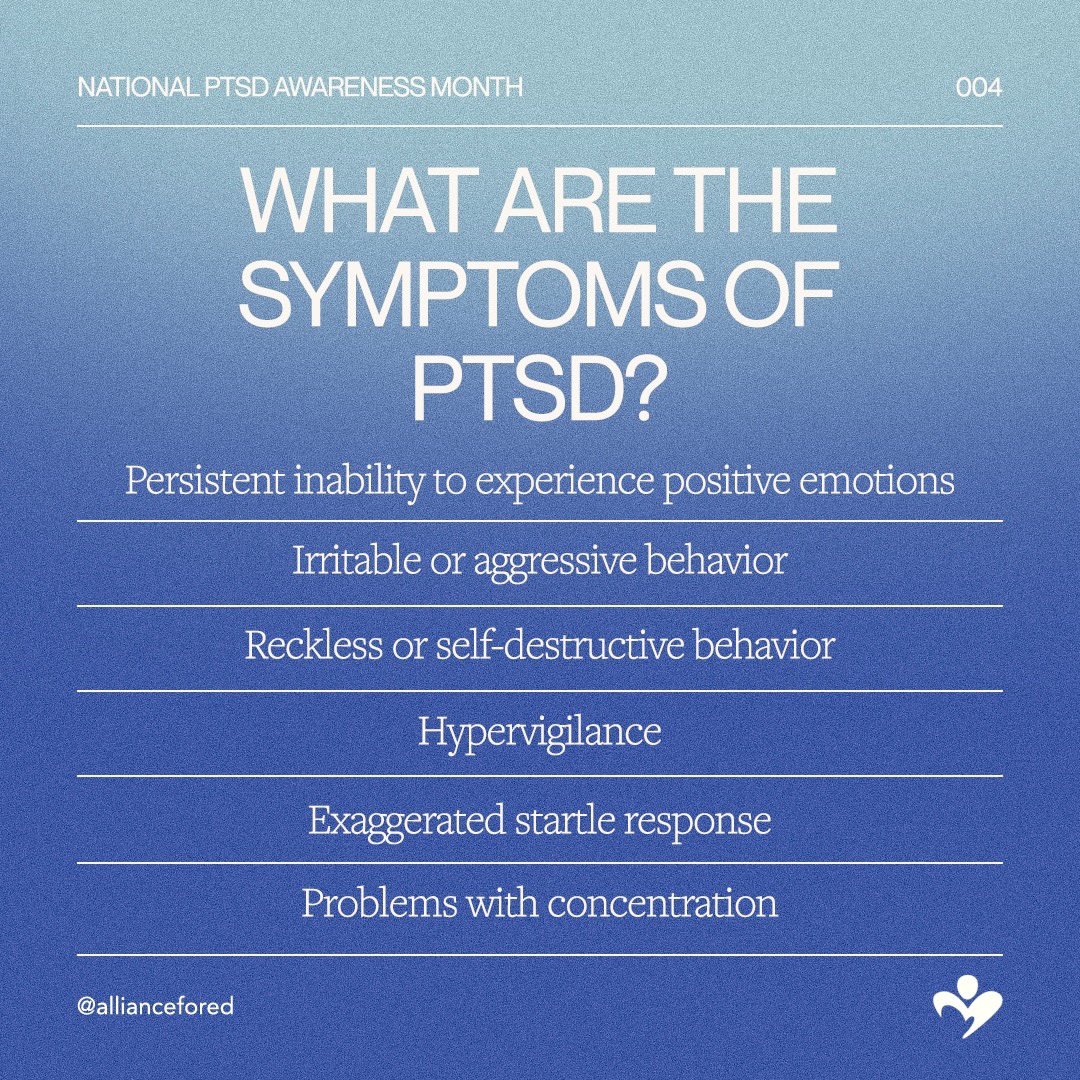 On National #PTSDAwarenessDay, it's important to highlight the connection between Post-Traumatic Stress Disorder (PTSD) and Eating Disorders. Swipe through to learn more, and know that if you or someone you know is struggling, you are not alone.
