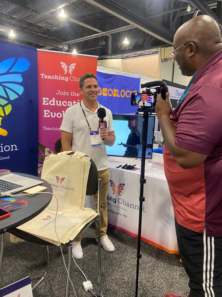 TeachingChannel's tweet photo. Itβs day 2 here at #ISTELive and we are excited to meet with educators from around the country! Stop by the expo hall to catch a glimpse at our professional learning and instructional coaching opportunities!
#EdConf #ProfDev https://t.co/8a8Hl1mwxu
