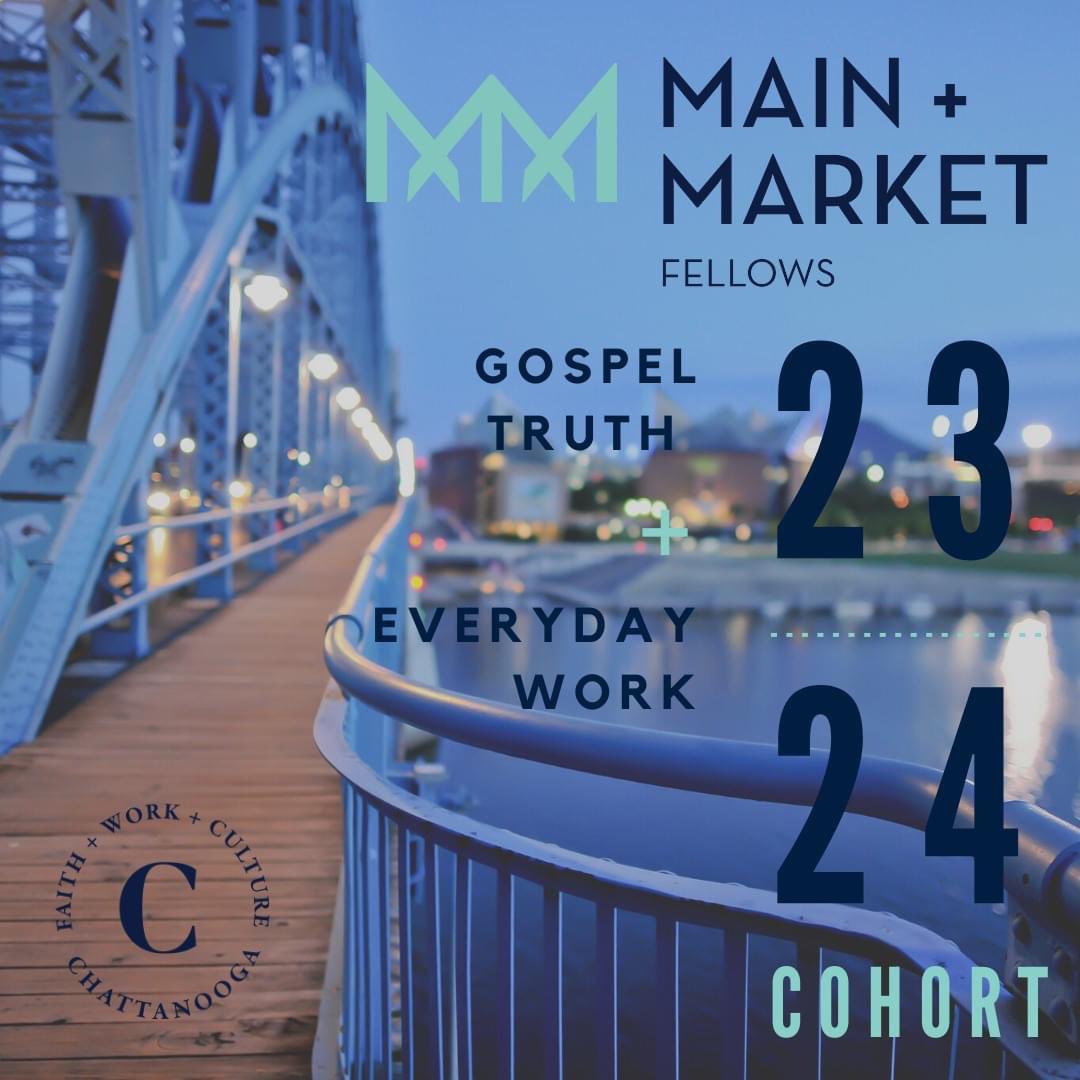 faithcoopchatt's tweet photo. If you are an established professional in the Chattanooga area looking to connect with other people around what it means to live out your Christian faith in the workplace consider applying for the next Main + Market Fellows cohort starting in September. https://t.co/q2XaLDxEvT https://t.co/jVnGikjPlz