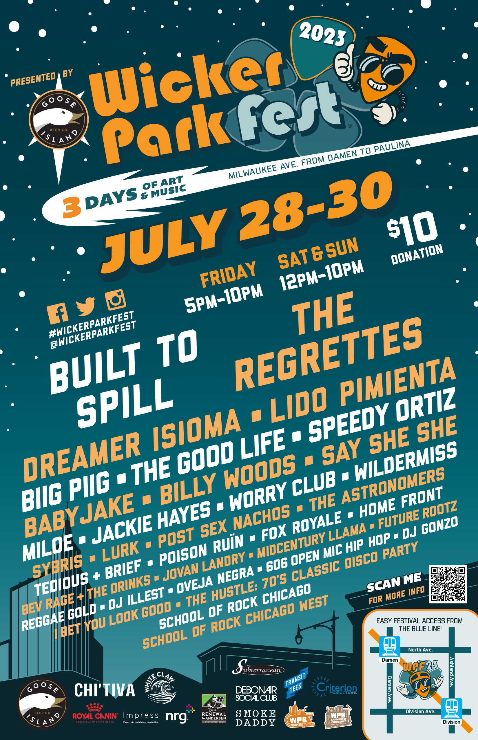 Wicker Park Fest on Twitter "📣BIG NEWS📣 The Wicker Park Fest 2023 full
