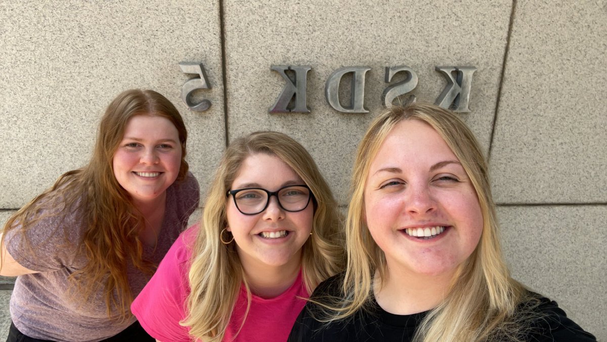 Alli_Hebel's tweet photo. Today marks one year at @ksdknews! Crazy to think how fast it has gone by and looking forward to many more years ahead. 🥳 https://t.co/4uB2UiaHnl