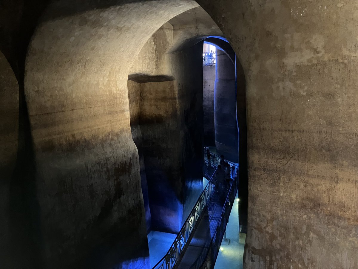 We went to the Palombaro Lungo, a big cistern.