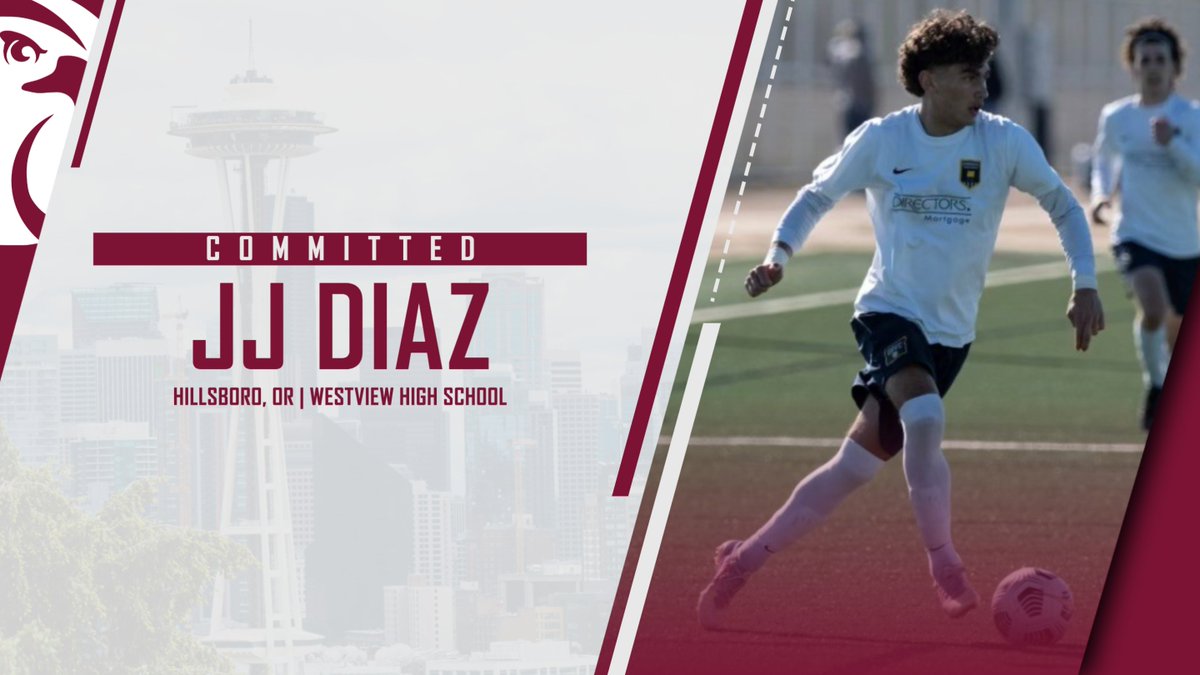 SPUMensSoccer's tweet photo. 🖊️🖊️🖊️

Thrilled to welcome JJ Diaz to the SPU men's soccer program! Diaz is a talented forward that earned First Team All-League honors and Second Team All-State recognition at Westview High School. 

#GoFalcons https://t.co/setwy2dw2o