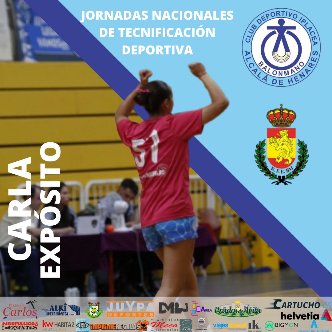 CDIplacea's tweet photo. 🔵 CONVOCATORIA GENERACION 2008/09🔵

➡Las jugadoras Eva Ruiz, Daniela Jiménez y Carla Expósito han sido convocadas para las jornadas nacionales de tecnificación deportiva, que tendrán lugar en Burgos del 22 al 28 de julio.

¡Enhorabuena chicas!

#vamosipla #balonmanomadrileño https://t.co/hGoDqD41Q4