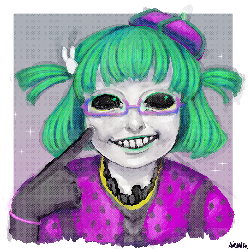 miasmadk's tweet photo. trying out some new brushes with lilim from #labyrinthos  ( @DataErase ) ! 🫡🩶 https://t.co/rH0ntfaJ3P