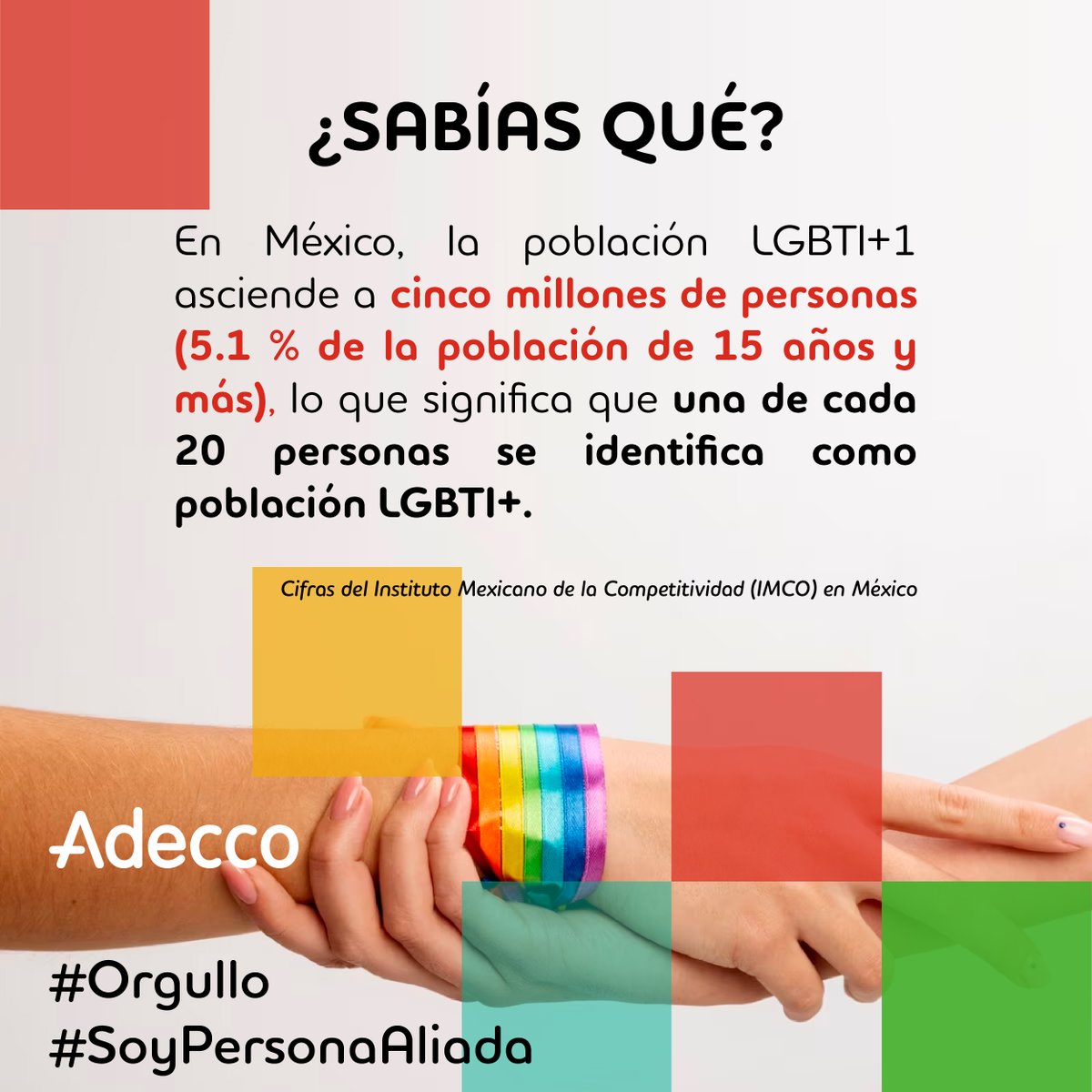 adelcastillor's tweet image. De acuerdo con cifras del IMCO, ¿Sabías que?

#InstitutoAdeccoMéxico #TogetherForInclusion #SoyPersonaAliada