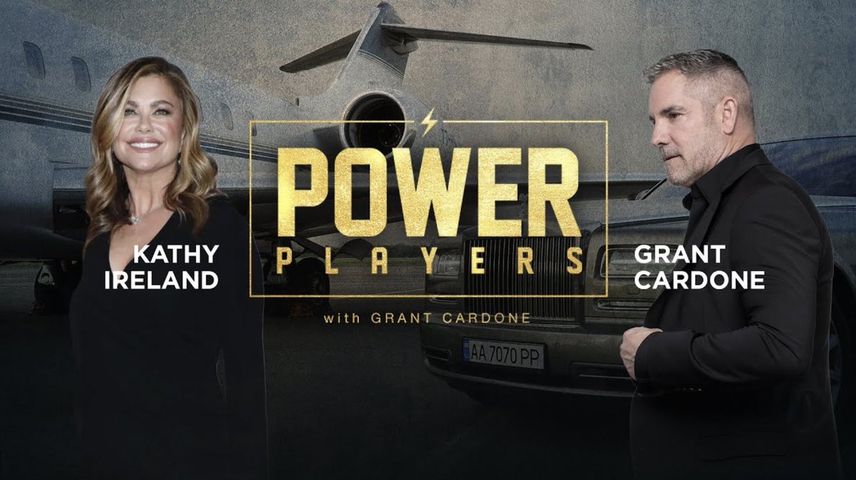 kathyireland's tweet photo. Power Players with @GrantCardone goes live in 2 hours. Pls click the link: https://t.co/QFQJuyV2dR ❤️ https://t.co/hEai5gPaDI