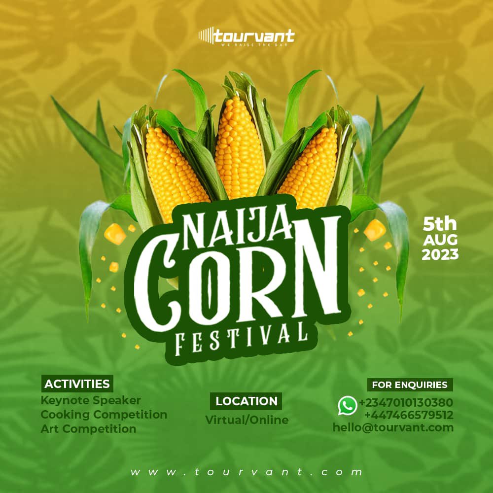 Projecttbah's tweet photo. Registration link in bio 👆🏽 🌽🎉 Experience the Corn-tastic Delights at the Naija Corn Festival! ,an Agritourism event 🌽🎉
Agritourism is a form of enterprise that links agricultural production with tourism to attract visitors to a farm or related businesses. #cornfestival https://t.co/IAVHMhgLxr