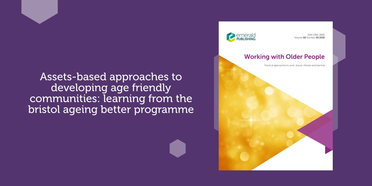 Did you watch the video by @AmyBeardy discussing the findings & ways to create #agefriendly communities through the Bristol Ageing Better programme? To read & learn more about the research click here  bit.ly/3XsEd6v #Liveablecities #BuildingBetterFuture @EmeraldHSC