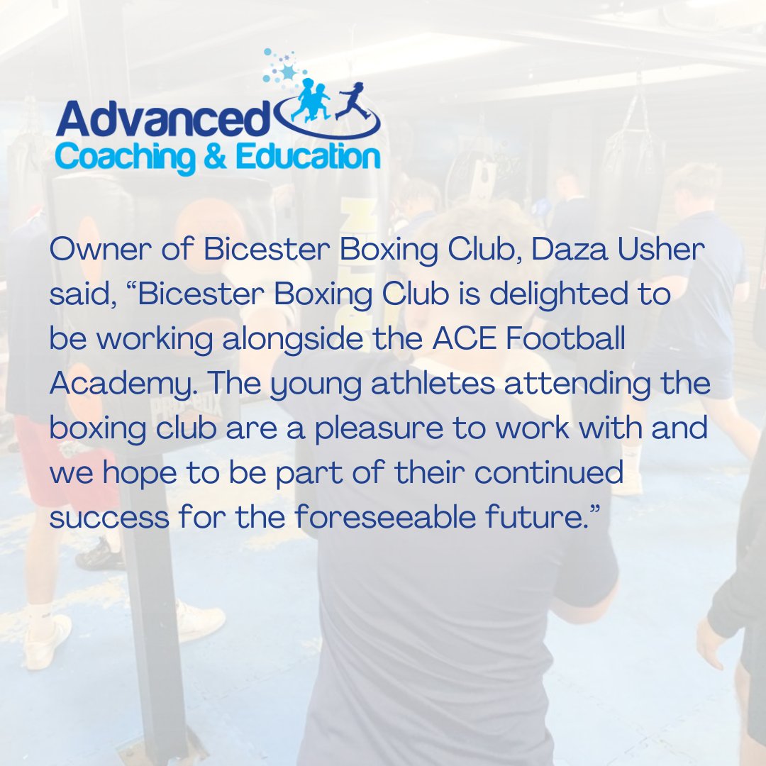 ACE Football Academy (@acefootballacad) on Twitter photo We're delighted to announce our latest partnership with <a href="/BicesterBoxing/">Bicester Boxing</a>
#bicester #collaboration #OXFORDSHIRE #football We're delighted to announce our latest partnership with <a href="/BicesterBoxing/">Bicester Boxing</a>
#bicester #collaboration #OXFORDSHIRE #football