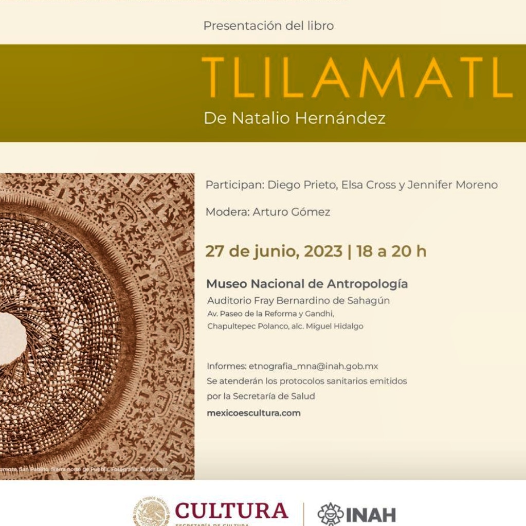 Nictlazohcamatilia notemachticatzin Natalio Hernández ipampa techcentilia inin yohuatzinco. 💚 Presentación del libro #Tlilamatl
<a href="/mna_inah/">mna inah</a> 
Auditorio Fray Bernardino de Sahagún 18:00 hrs.
#Entradalibre