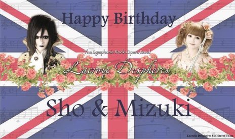 LacroixUKST's tweet photo. We want to wish a Happy Birthday to @Lacroix_Sho and @fl_mizuki of Lacroix Despheres! ❤️🎉🎂🎁✨ https://t.co/T0jI5k2M2B