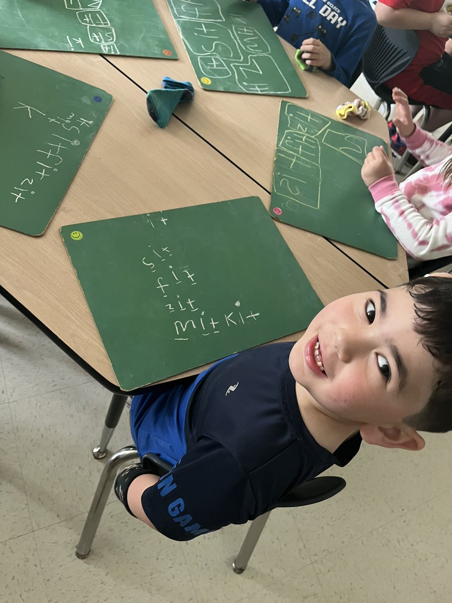 Chalk and sock! 
Thank you <a href="/terpstra123/">Annemieke Terpstra</a> for being an amazing mentor as I navigated through the science of reading this year. Look at these amazing kids writing! So proud! #scienceofreading #SOR #kinderland <a href="/alcdsb_rosa/">Holy Rosary CS</a>