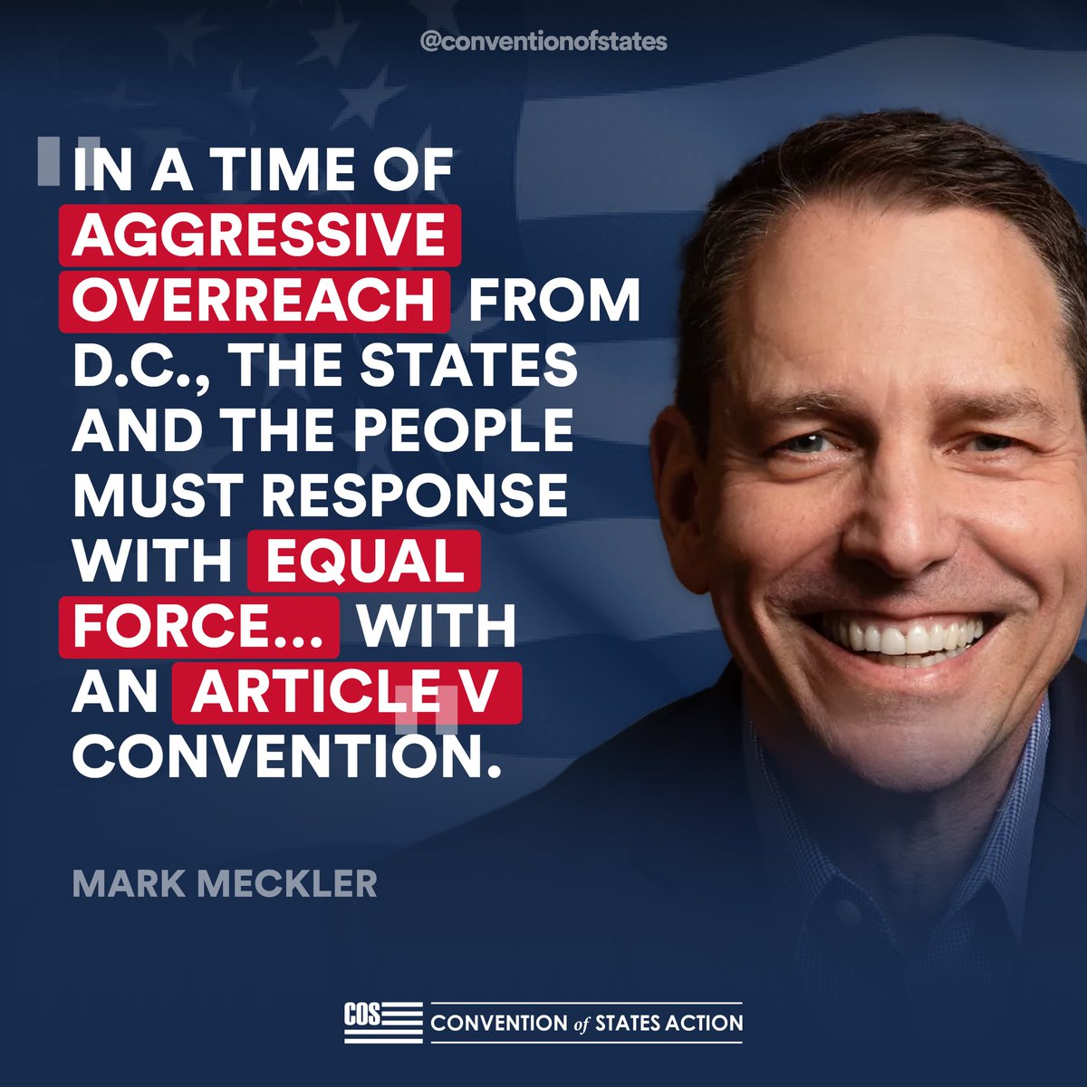 We need to respond to the tyrannical D.C. bureaucracy with an #ArticleV convention! @MarkMeckler