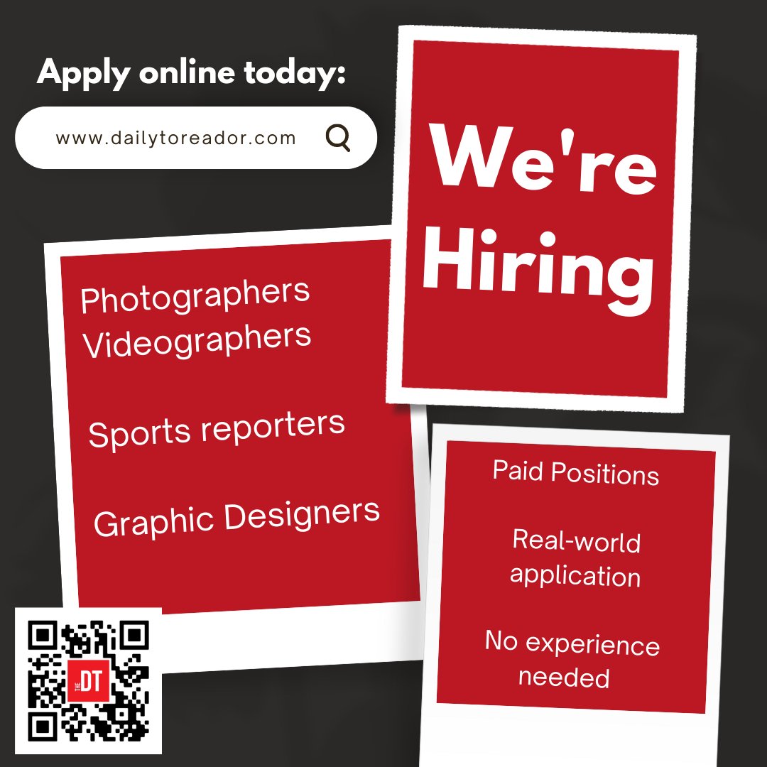 The Daily Toreador On Twitter The Daily Toreador Is Hiring Apply To The daily toreador on twitter the daily toreador is hiring apply to
