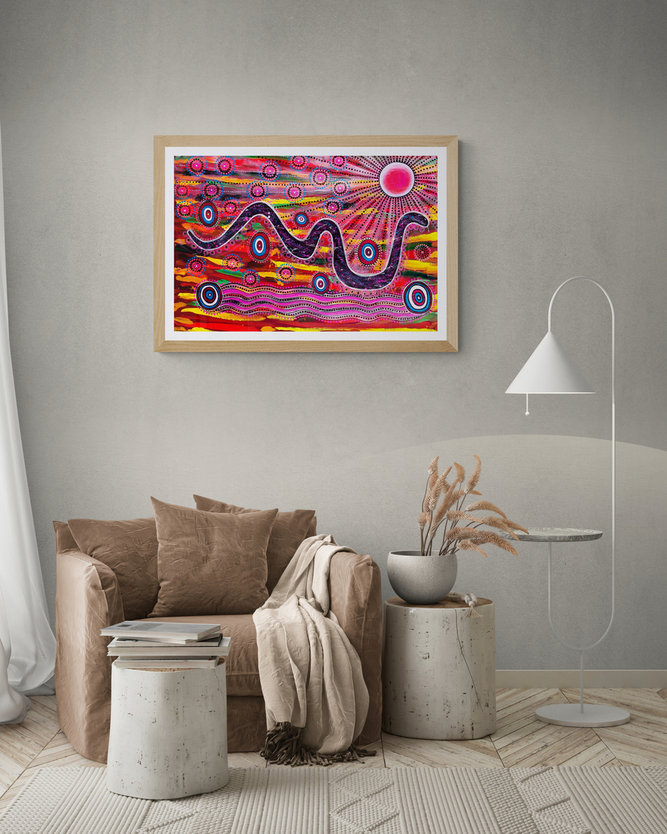 Rainbow Serpent ~ Dreamtime Collection is now available - make me an offer, for the 1st time in 10 years #indigenous #contemporaryart #artcollectors #fineart