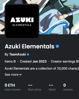 MaisonGhost's tweet photo. Azuki just raised 20,000 ETH ($37.5m) in less than 20 minutes.

What's your floor price prediction for Azuki Elementals? https://t.co/aec2kX7XUs
