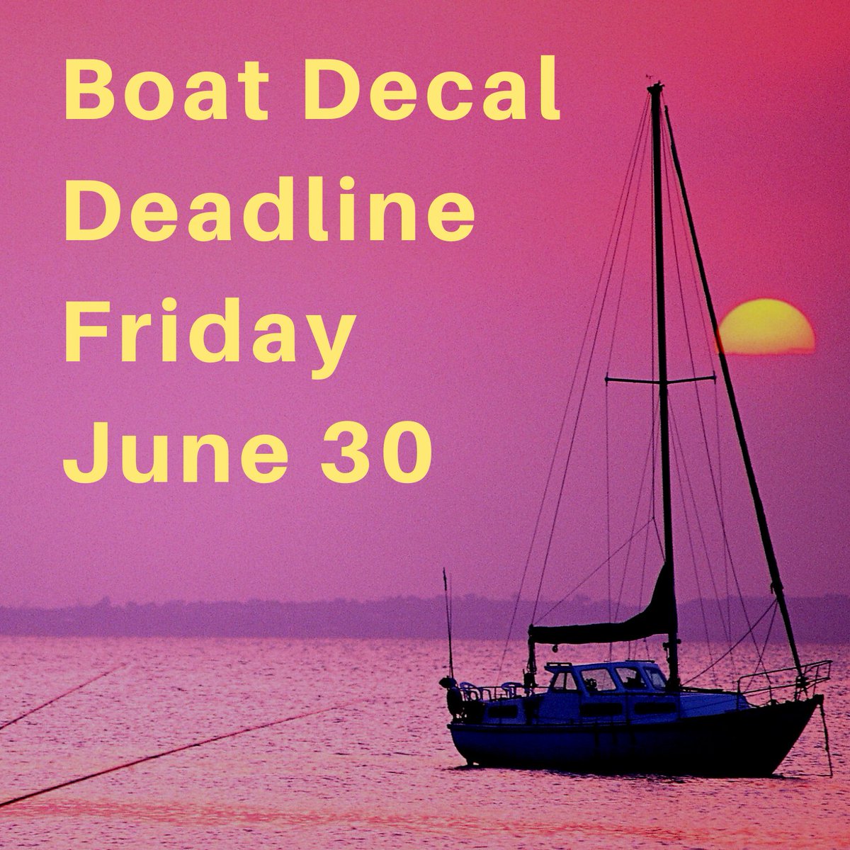 Don't ruin your summer! The deadline to renew your boat decals is this Friday, June 30. Find out how to renew at ThurstonAuditor.gov