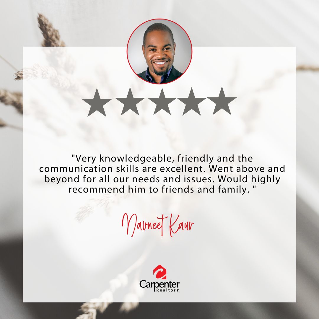 CONGRATULATIONS DAMION ROWE FOR A JOB WELL DONE!
#RealEstateAvonIn #CarpenterCares #Realtors #HomesForSale #HouseforSale