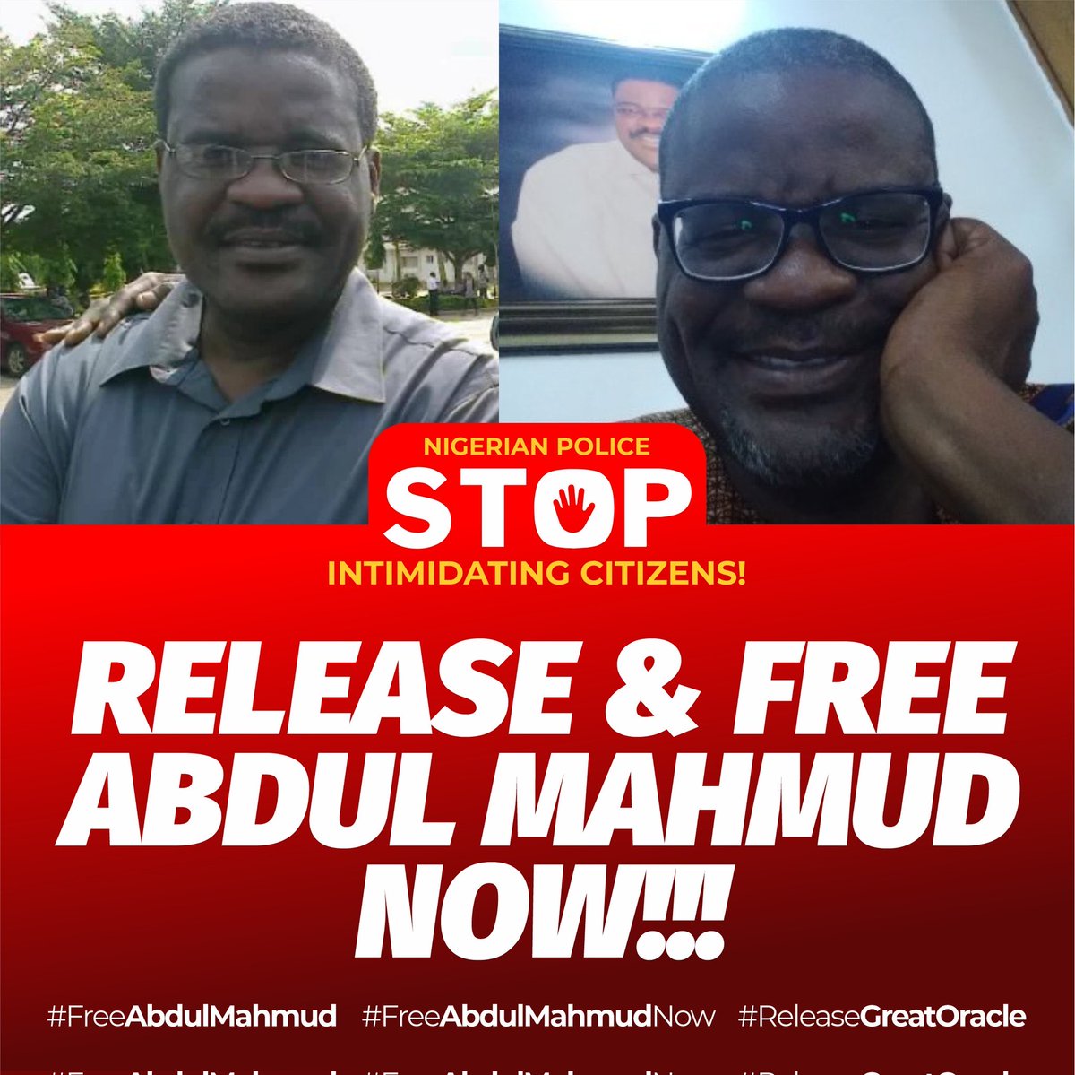 Breaking News 🗞️ Alert 🚨:
Our brother The Great Oracle @AbdulMahmud01 has just been released and He called into our space to confirm He is a free man Again!!!
Special thanks to all #OBIDIENTs and well meaning Nigerians for speaking up against Injustice. 
Nigeria 🇳🇬 must work !…