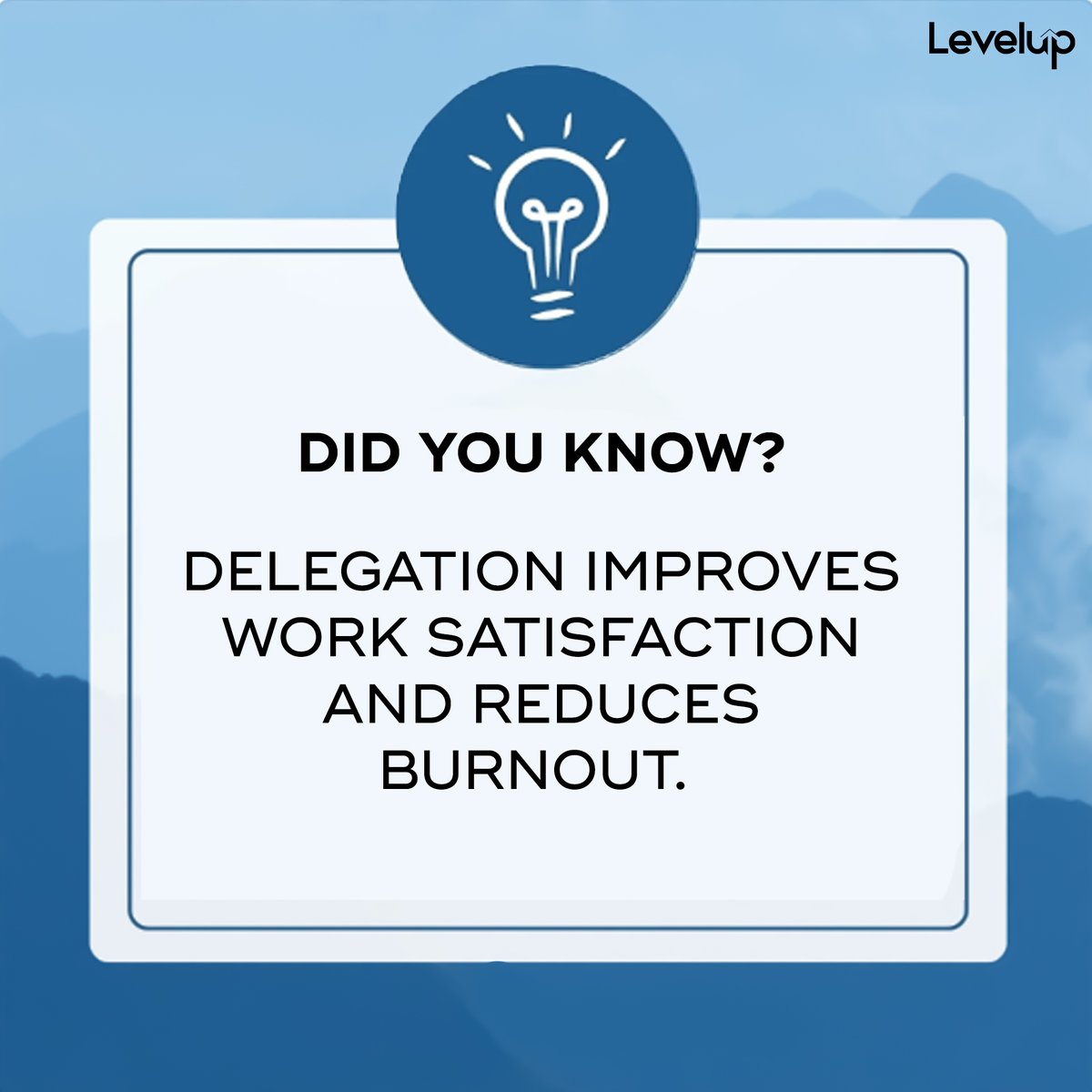 By delegating, you create a healthier work-life balance and prevent burnout, as responsibilities are shared, and individuals can prioritize their well-being.💼💪 
#DelegationBenefits #WorkSatisfaction #PreventBurnout #Empowerment #LinkedIn