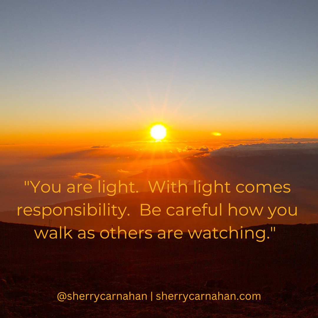 Be careful how you walk as others are watching.

#quoteoftheday #youarelight #beresponsible #beinspired