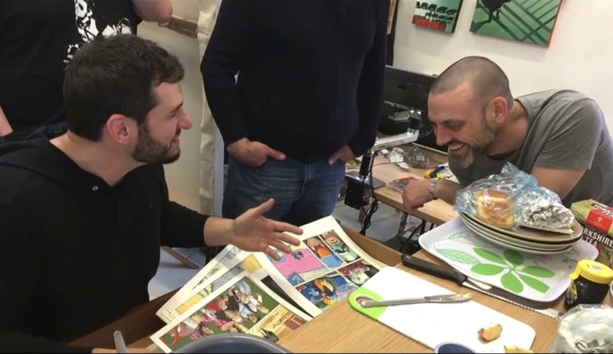 Number One for me is visiting Frank Quitely's studio in Scotland. I realized after the trip that my phone made short live clips of all the photos we took and I threw this video together. If you care to watch a dream come true here's the link via dropbox (to avoid copy right