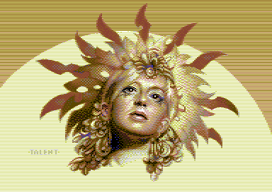 Compunet_1984's tweet photo. Sol Invictus "Unconquered Sun" by TALENT · Truly striking! #C64 #pixelart https://t.co/rmiHxZIytS