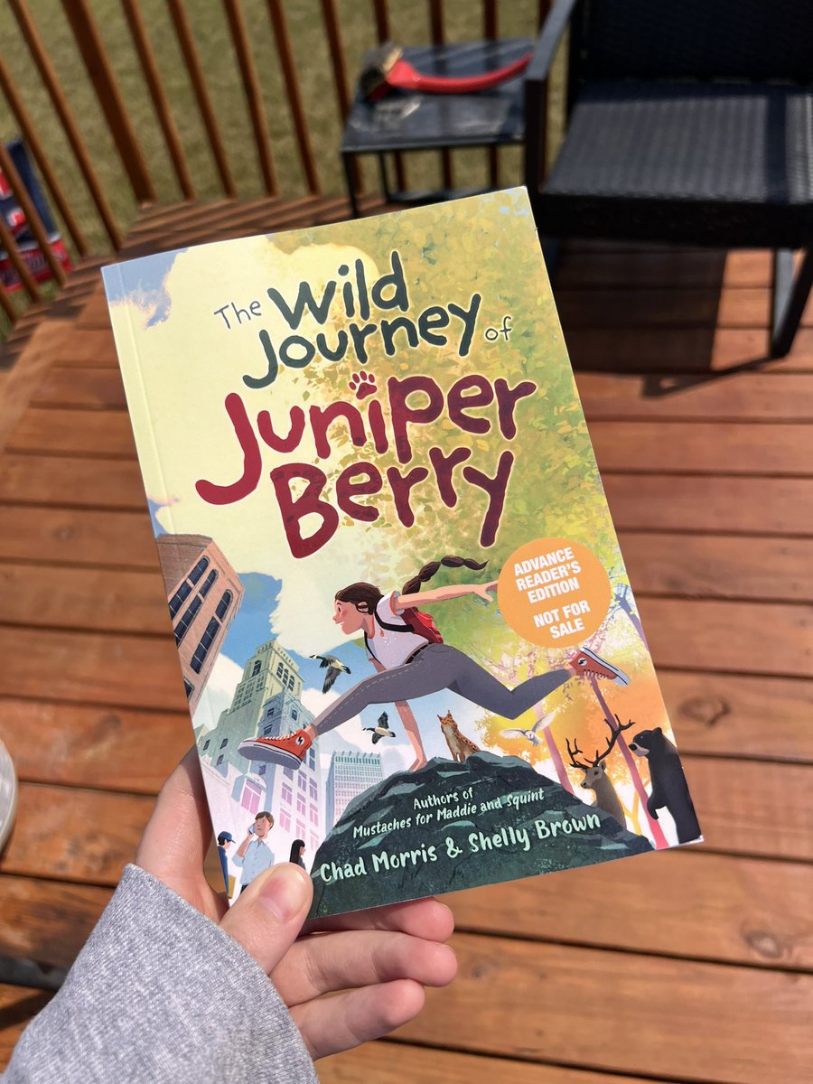 Junie grew up in the woods, but when her brother gets sick the whole family has to move into society while he’s in the hospital. So much here about being true to yourself and I loved the representation of “storms” AKA panic attacks. Bravo! @ChadCMorris @SBrownWrites #BookAllies