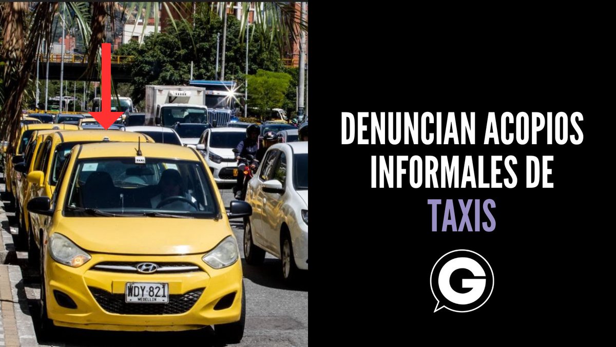❌🚖Conductores y residentes de Laureles denuncian que algunos acopios informales de taxis están generando un caos vehicular en la avenida 33. Desde <a href="/sttmed/">Movilidad - Alcaldía de Medellín</a> explicaron que se han realizado varios operativos de control → rb.gy/qgf9h