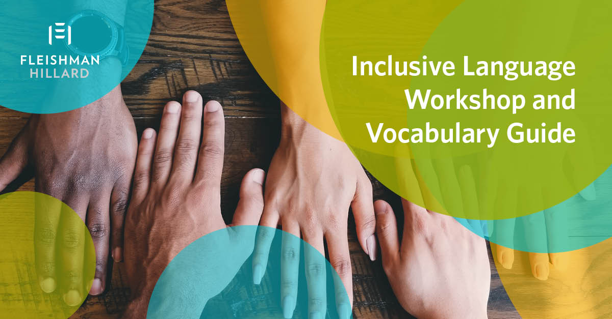 Is your organization using the most up-to-date inclusive terminology? Our “Inclusive Language Workshop and Vocabulary Guide” is featured in the new DE&amp;I book, Building A Culture of Inclusivity. Check out our True MOSAIC offering for more: fh.pr/Enj5e