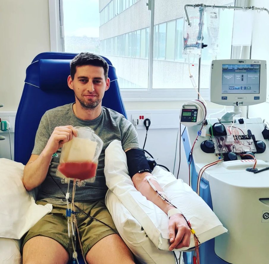AnthonyNolan's tweet image. Today I find myself in Sheffield, hooked up to a clever machine which extracts stem cells from my blood. I might never meet the person I'm donating to but knowing I may have extended someone's life is a pretty good feeling 🙂"

Want to know how it feels? Sign up today!